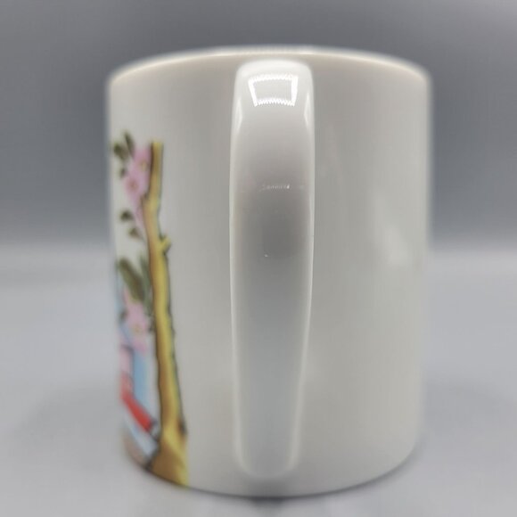 Japanese Geisha Porcelain Tea Coffee Mug With Cherry Blossom Design Japan - Picture 4 of 11